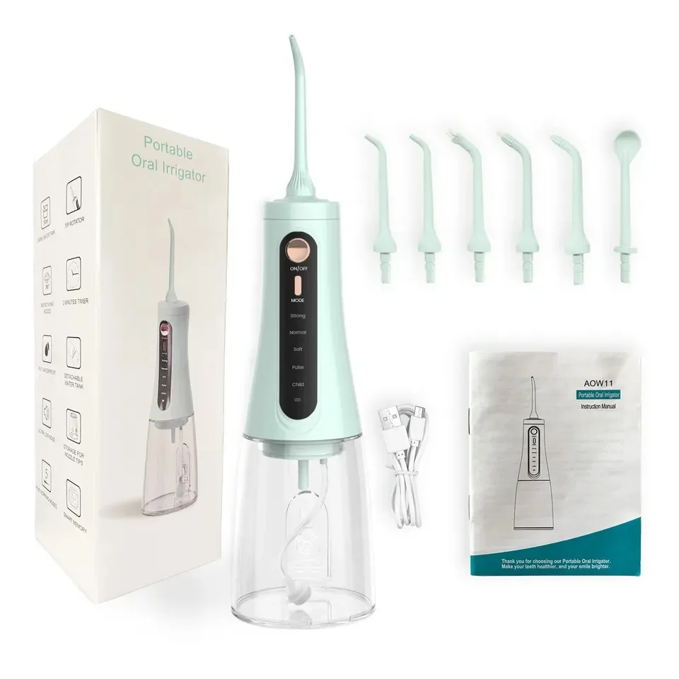 

Oral Irrigator 350ml Dental SPA Toothbrush Irrigation Teeth Cleaning USB Rechargeable Water Jet Floss Tooth Pick Flosser