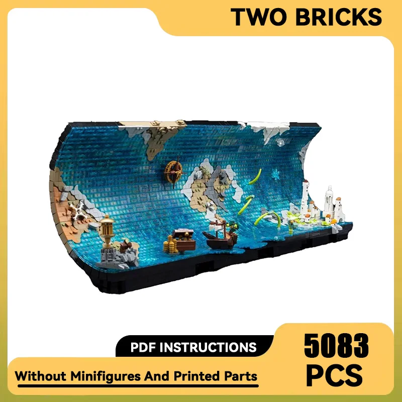 Moc Building Blocks Waves Map Model Technology Bricks Curved map DIY Assembly Street View Toys Gifts For Children
Moc Building Blocks Waves Map Model Technology Bricks Curved map DIY Assembly Street View Toys Gifts For Children