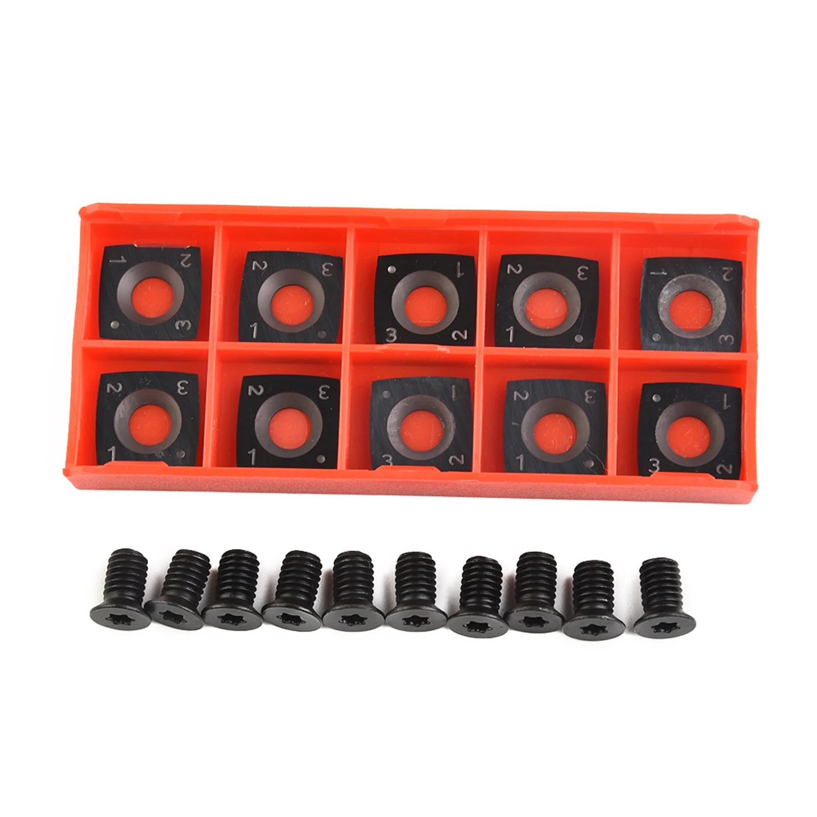 Replacement Cutters 15x15x2.5mm R100-81°15mm Square Carbide Cutters 10PCS Blade Indexable Inserts Turning Tool CNC Metalworking
Replacement Cutters 15x15x2.5mm R100-81°15mm Square Carbide Cutters 10PCS Blade Indexable Inserts Turning Tool CNC Metalworking