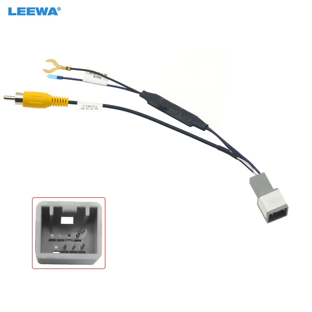 

LEEWA Auto 8-pin Reverse Camera Output Video Adapter Wiring Cable For Honda BRV (14-18) Car Camera Video Output #CA5412