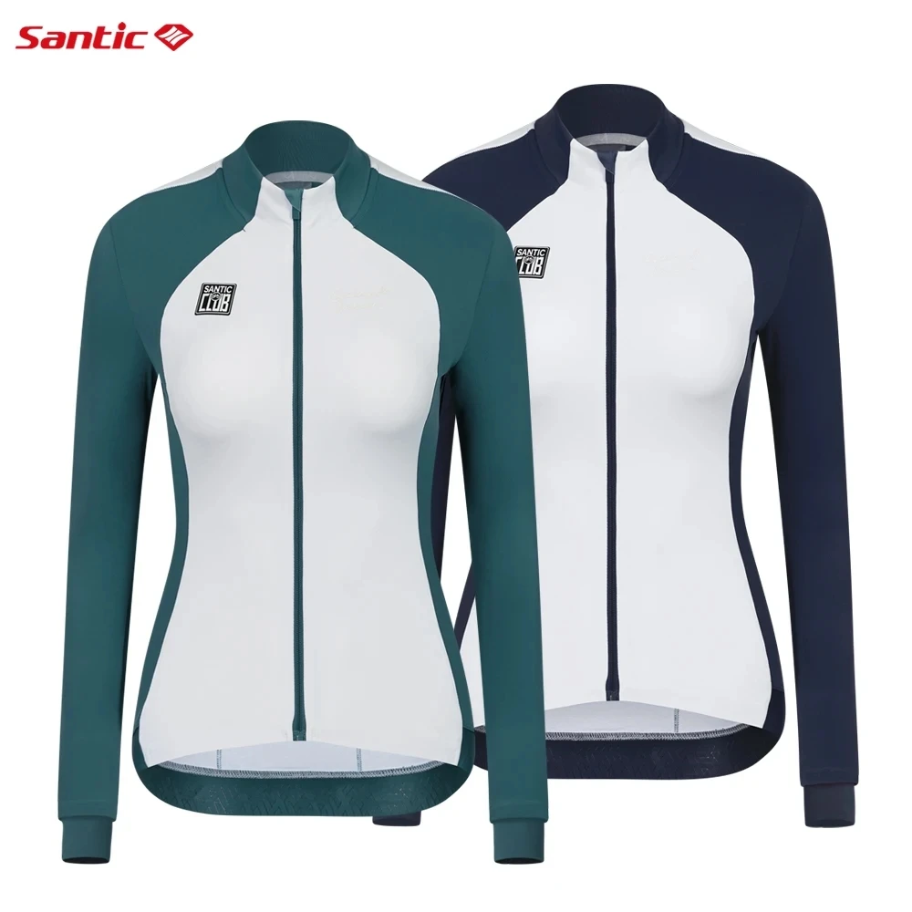 

Santic New Cycling Jackets Women's Winter Windproof Thermal Cycling Tops Road Bicycle Warm Cycling Jerseys L3C01160
