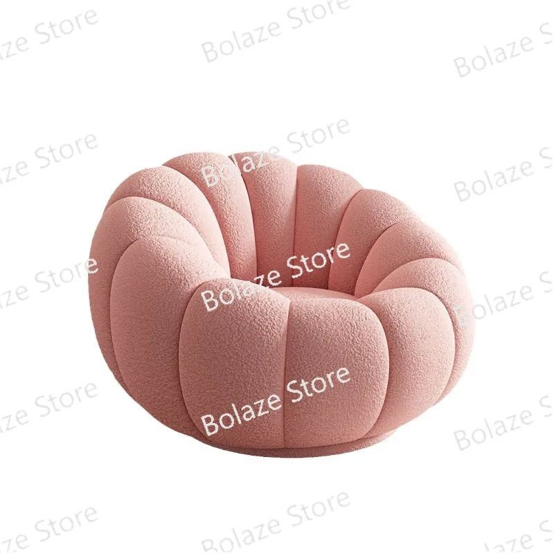 

Lamb Hair Sofa, Balcony Swivel Lounge Chair, Lounge Chair and Sleeping Chair, Lazy Sofa, Single and Double Pumpkin Sofa