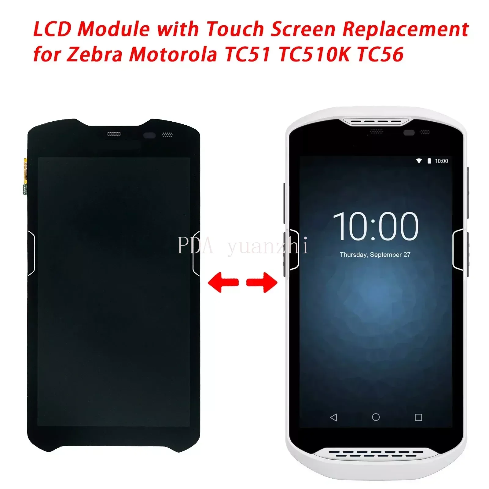 

Touch Screen Digitizer Assembly for Zebra TC51 TC510K TC56 TC56dj LCD Display, LCD Screen Replacement Parts