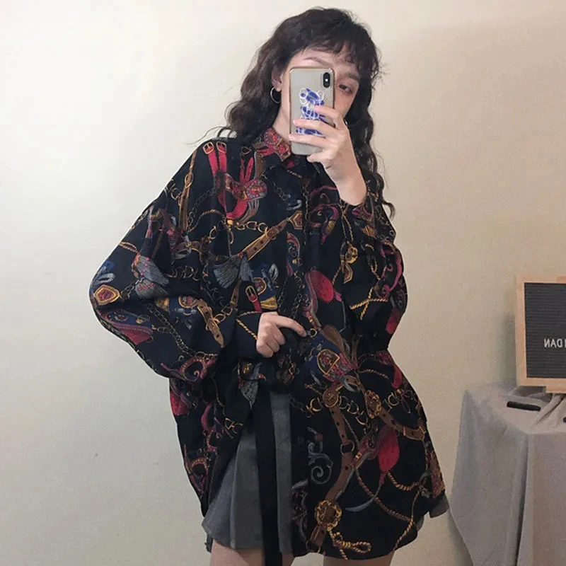 Harajuku Vintage Printing Women Shirt Summer Loose 90S Casual Long Sleeve Blouse Fashion Ins Tide Streetwear All Match Tops
Harajuku Vintage Printing Women Shirt Summer Loose 90S Casual Long Sleeve Blouse Fashion Ins Tide Streetwear All Match Tops