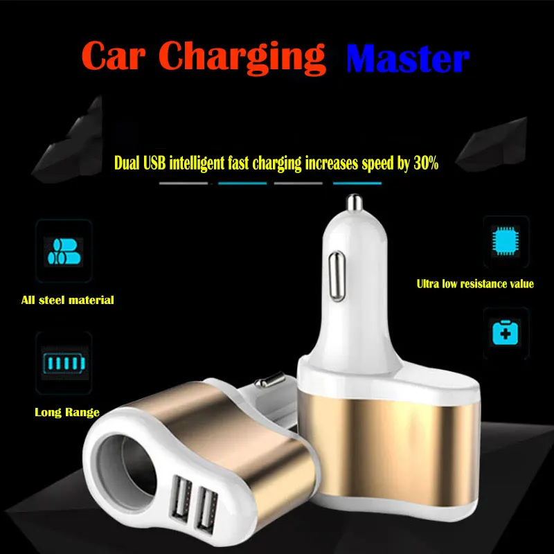 Car Charger Adapter Dual USB Cigar Lighter Diverter Car Charging 3.1a Car Charger One Drive Two Car Cigar Lighter
Car Charger Adapter Dual USB Cigar Lighter Diverter Car Charging 3.1a Car Charger One Drive Two Car Cigar Lighter