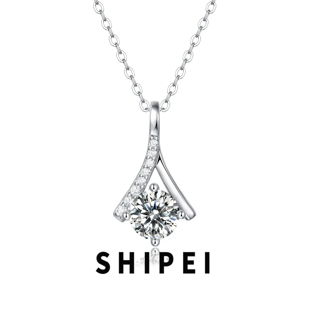 SHIPEI 1CT D Moissanite Diamond Gemstone Fine Jewelry For Women Fashion Gift 100% 925 Sterling Silver Necklace Pendant Wholesale 
SHIPEI 1CT D Moissanite Diamond Gemstone Fine Jewelry For Women Fashion Gift 100% 925 Sterling Silver Necklace Pendant Wholesale