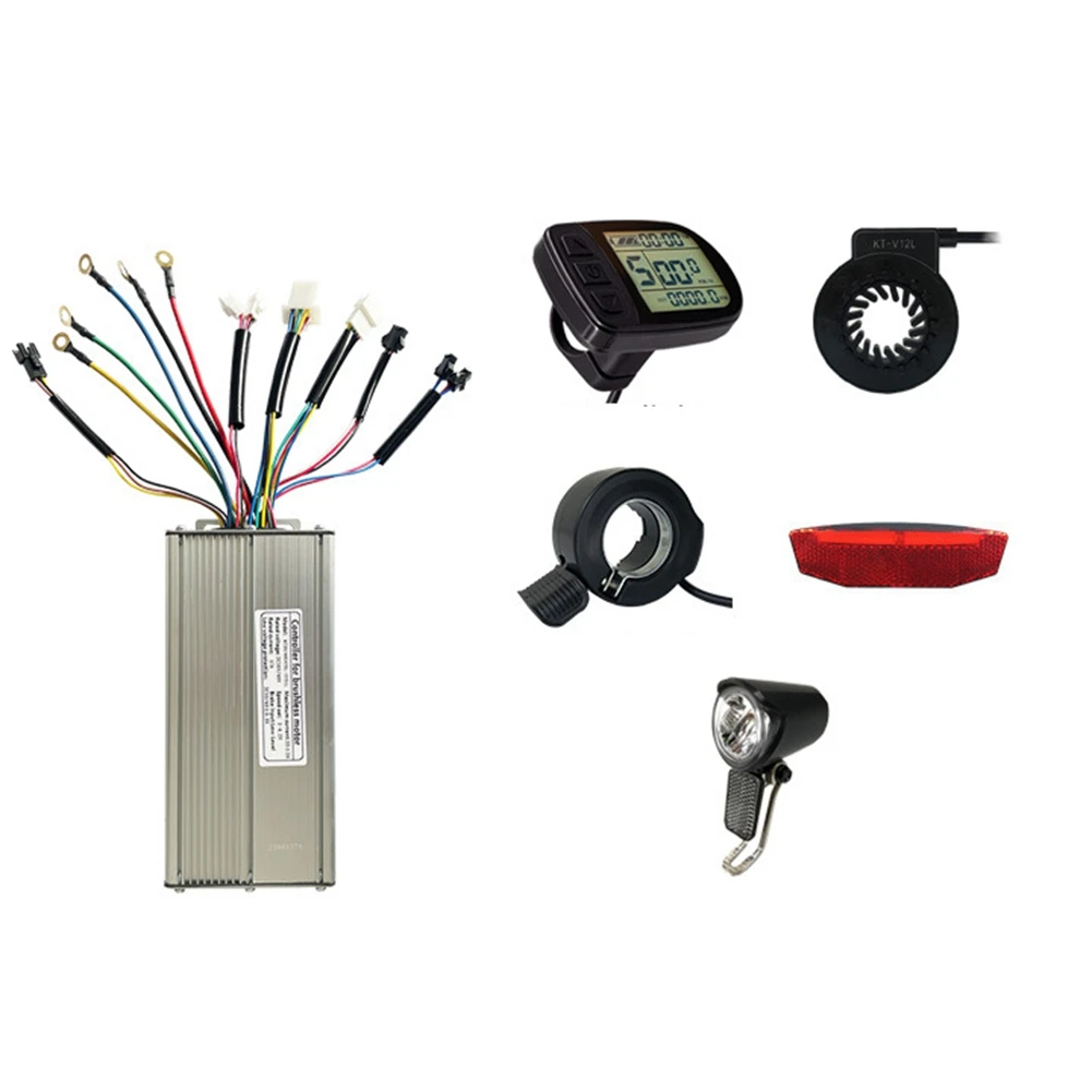 36V 48V 1000W E-Bike 30A Sine Wave Brushless Controller with KT LCD5 Display E-Bike Light Kit
36V 48V 1000W E-Bike 30A Sine Wave Brushless Controller with KT LCD5 Display E-Bike Light Kit