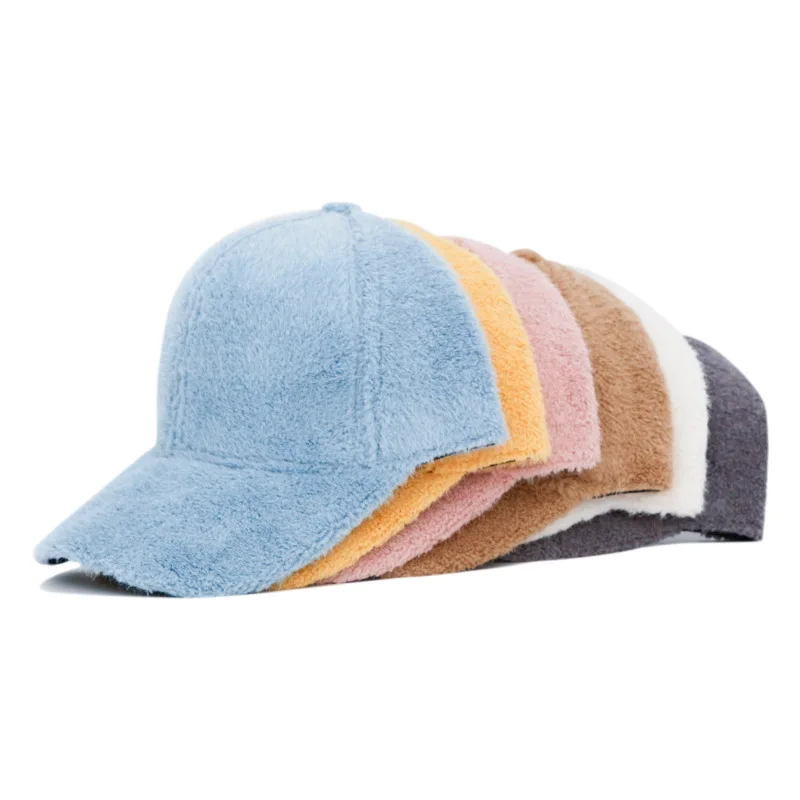 Solid Color Plush Baseball Cap Autumn Winter Faux Rabbit Fluffy Fur Warm Cap Adult Women's Visor Hat kpop 피카츄 우산
Solid Color Plush Baseball Cap Autumn Winter Faux Rabbit Fluffy Fur Warm Cap Adult Women's Visor Hat kpop 피카츄 우산