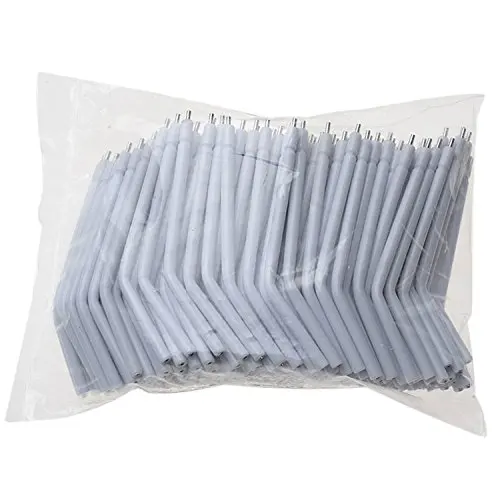 

200pcs Generic Dental Disposable Spray Nozzles Tips Air Water Syringe Metal Core Color White