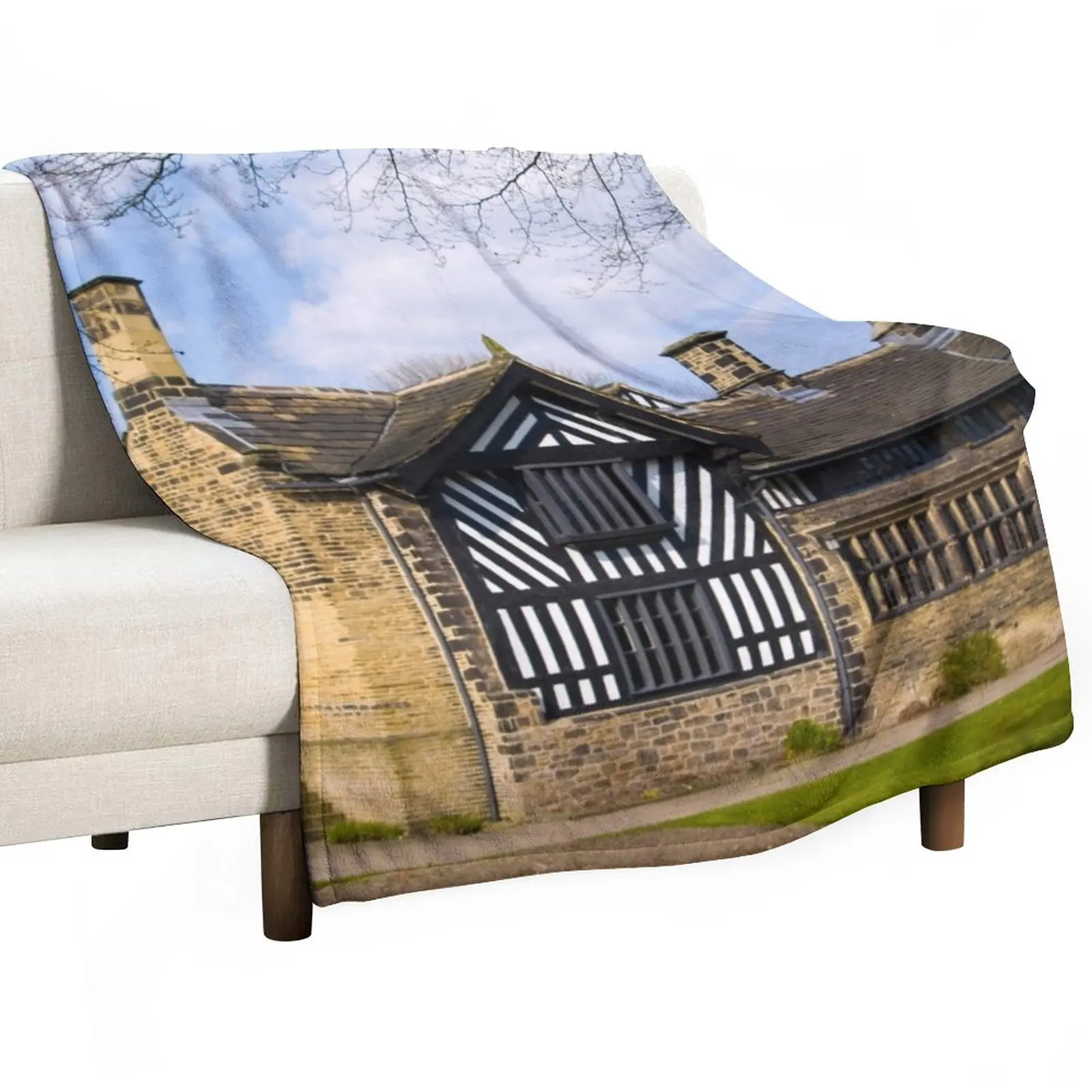 

Shibden Hall - West Yorkshire built circa 1420 Throw Blanket Cute Blanket Sleeping Bag Blanket