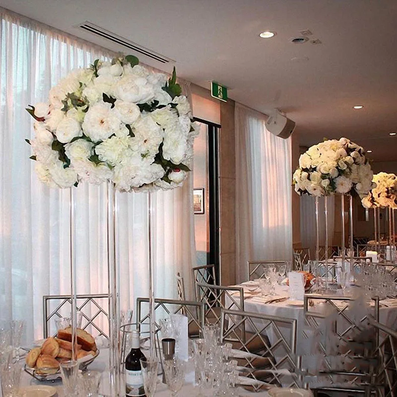 

Table Flower Rack 40/ 60 /80 /100 CM Tall Acrylic Crystal Wedding Road Lead Wedding Centerpiece Event Party Decoration