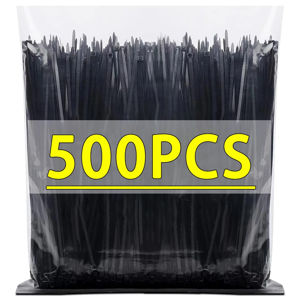 500/100Pcs Self-locking Nylon Ties Adjustable Cable Cord Ties Straps Fastening Loop Reusable Home Office Organizer Wire Wraps
500/100Pcs Self-locking Nylon Ties Adjustable Cable Cord Ties Straps Fastening Loop Reusable Home Office Organizer Wire Wraps