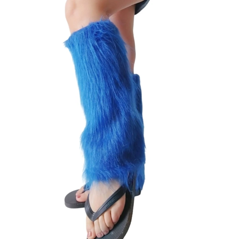 

Women's Faux Furs Leg Warmers Sexy Furry Fuzzy Leg Warmers Soft Boot Cuffs Cover Dropship