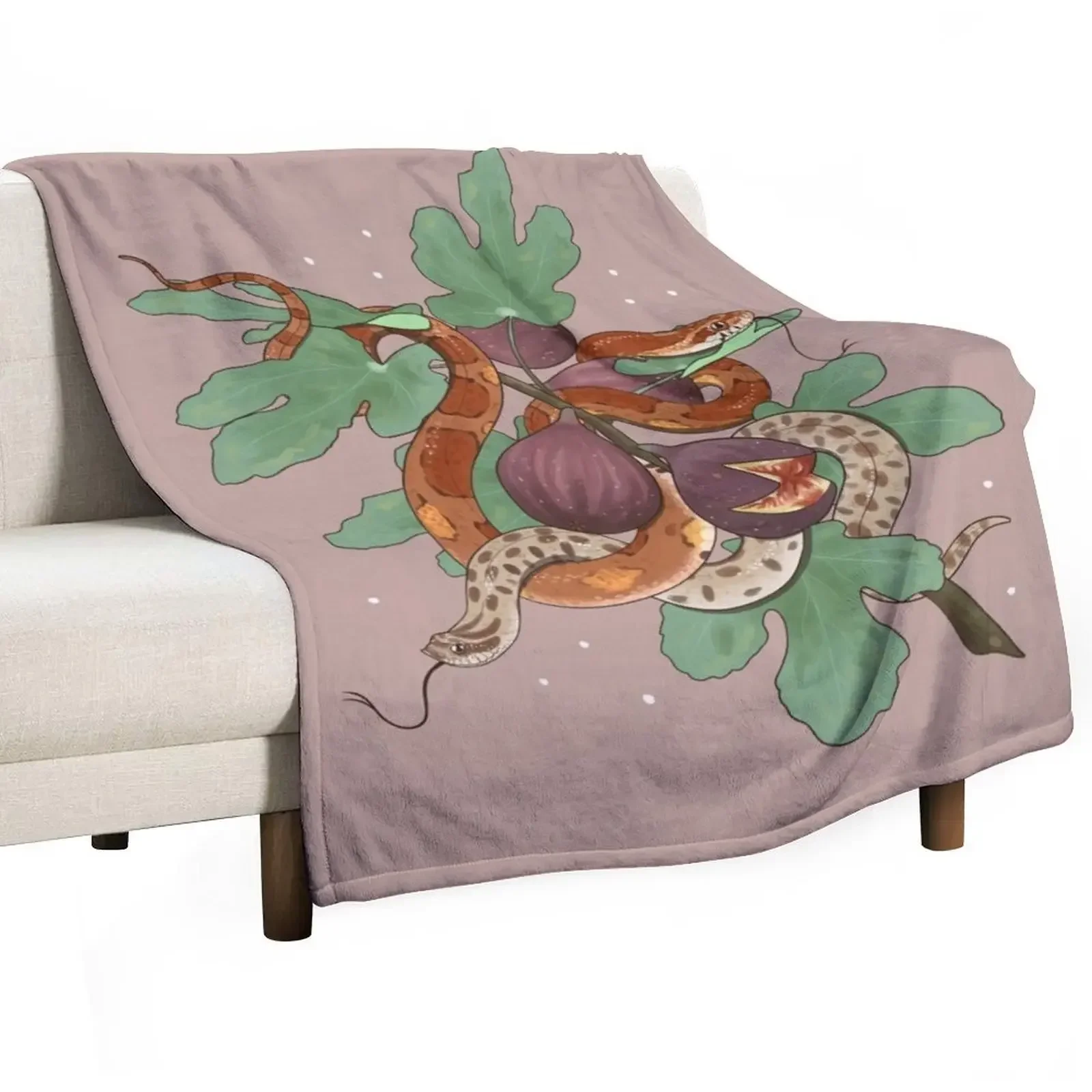 Corn Snake and Hognose Snake with Figs Throw Blanket Bed Fashionable Thin Blankets
Corn Snake and Hognose Snake with Figs Throw Blanket Bed Fashionable Thin Blankets