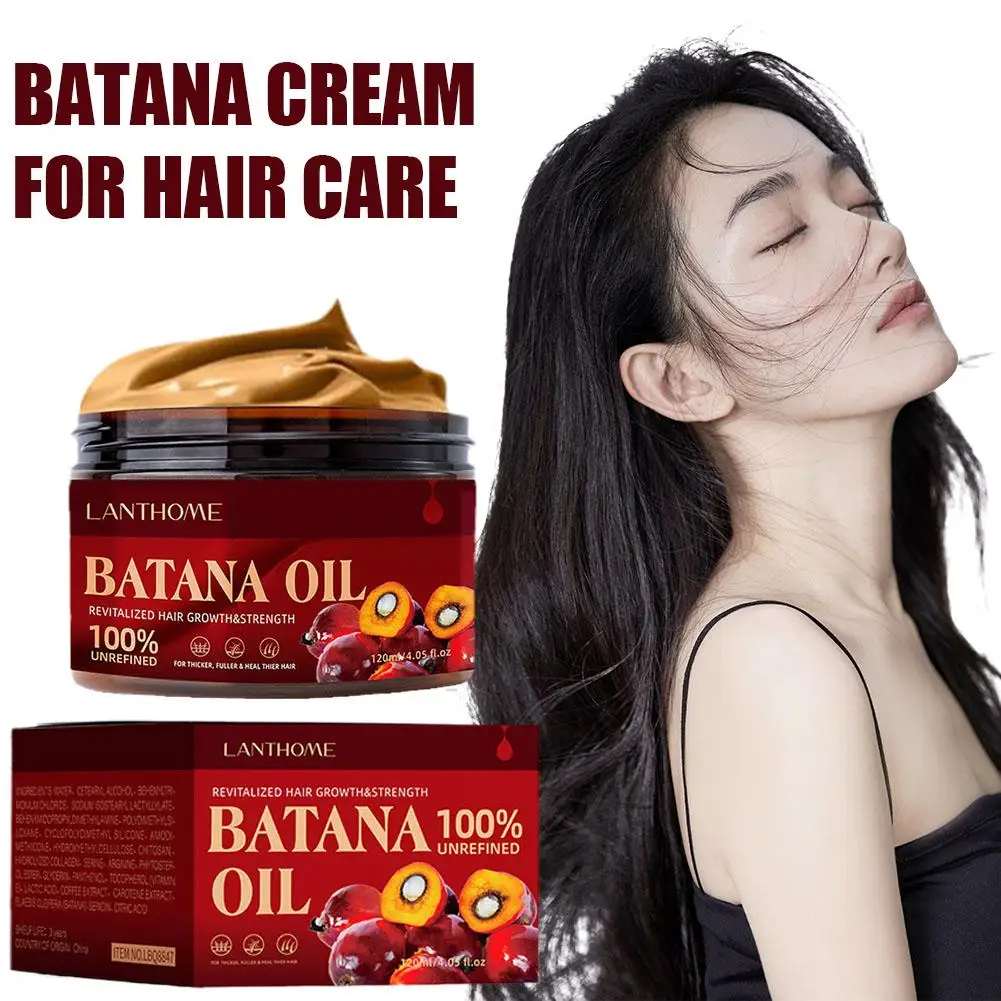 

Натуральный Крем-кондиционер для волос Batana, 120 г, масло для укрепления и выпадения волос для мужчин и женщин, инструмент для ухода за волосами H1y6