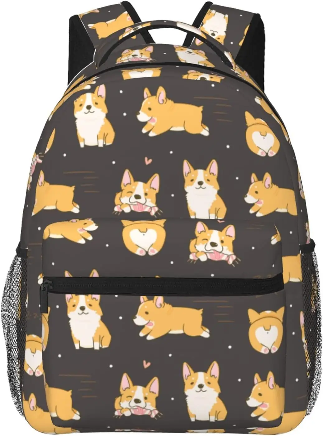 

Kawaii Corgi Dog Pattern Lightweight Laptop Backpack for Women Men College Bookbag Casual Daypack Travel Bag