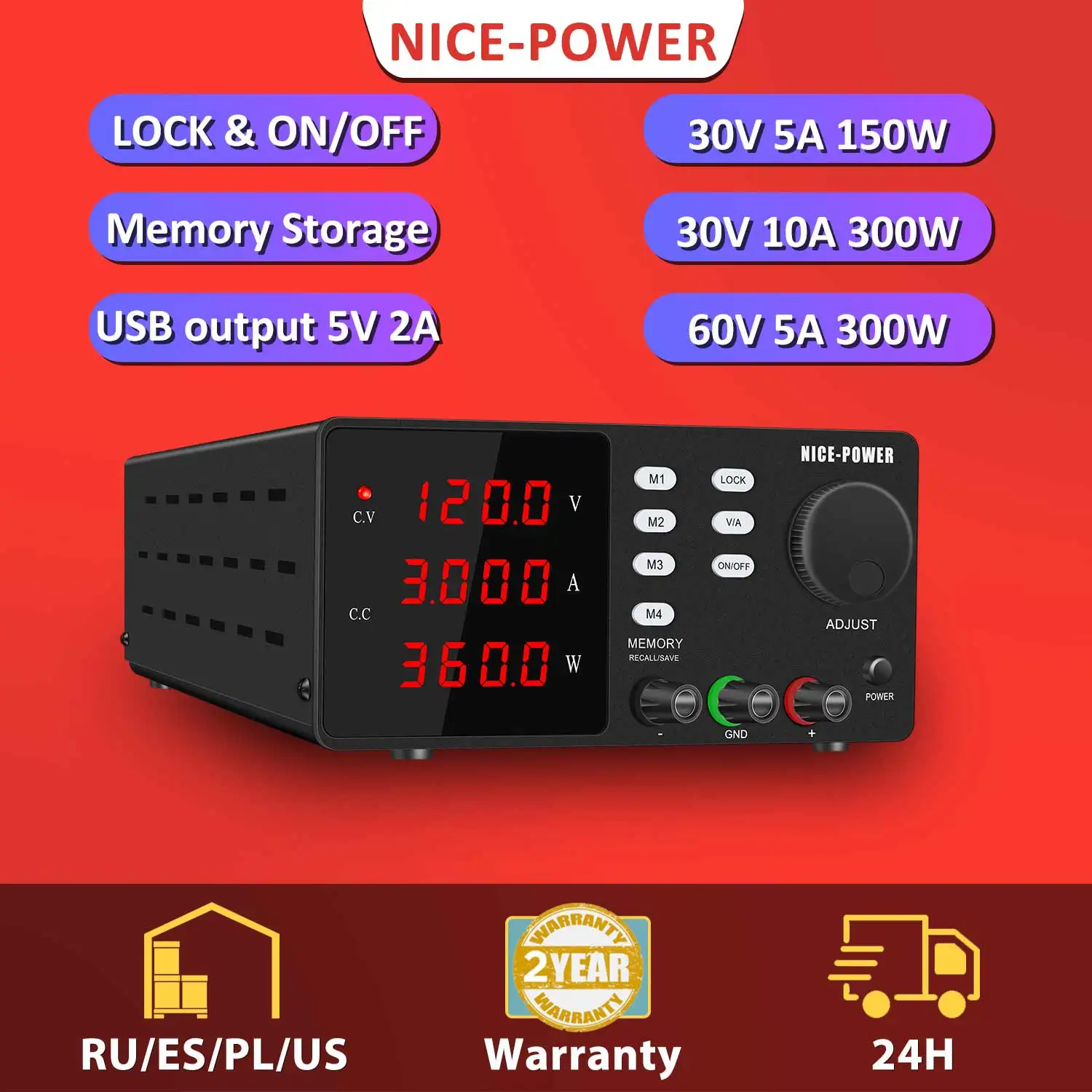 Лабораторный источник питания 30 в 10 А 500 Вт ac/da 60 в 5A регулятор напряжения Регулируемый стабилизированный источник питания для ремонта фототехники
Лабораторный источник питания 30 в 10 А 500 Вт ac/da 60 в 5A регулятор напряжения Регулируемый стабилизированный источник питания для ремонта фототехники