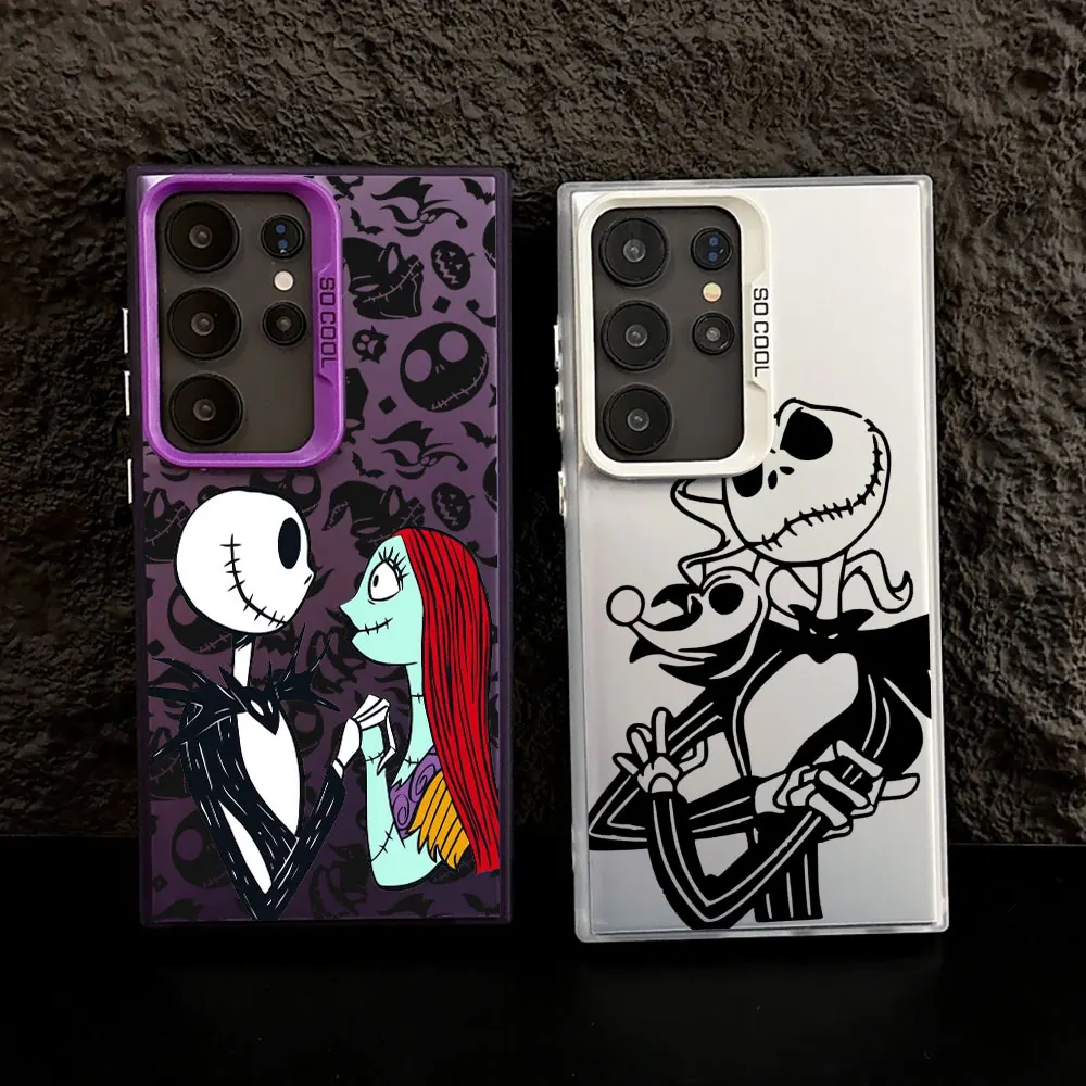 Jacks Sally Skellington Love S25 Case For Samsung S25 S24 Ultra For Galaxy S23 S22 S21 FE S20 Ultra Plus Shockproof Phone Cover Jacks Sally Skellington Love S25 Case For Samsung S25 S24 Ultra For Galaxy S23 S22 S21 FE S20 Ultra Plus Shockproof Phone Cover