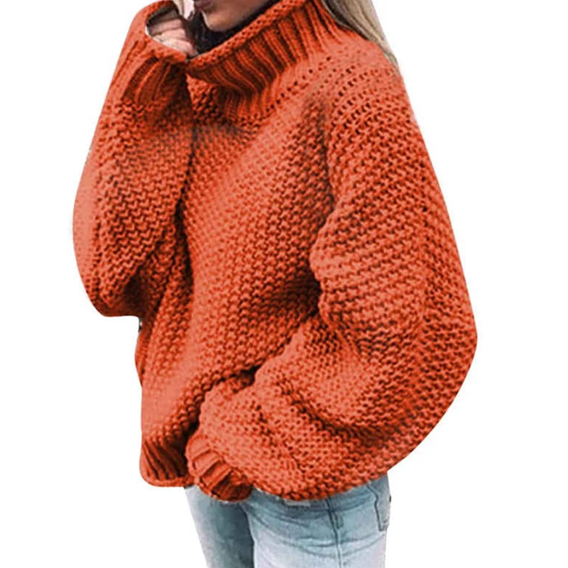 Women's Casual Long-Sleeved Sweater Comfortable Winter Knitted Bat Sleeve Design Autumn Fashion High-Neck Pullovers
Women's Casual Long-Sleeved Sweater Comfortable Winter Knitted Bat Sleeve Design Autumn Fashion High-Neck Pullovers