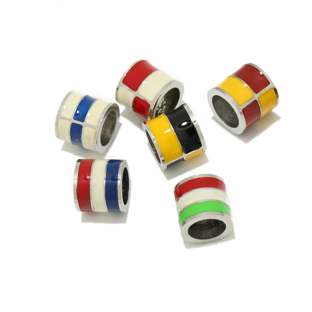 5Pcs Stainless Steel Colorful Enamel EU Flag Beads Charms DIY for Bracelets Pendants Charms Making Supplies New Gift
5Pcs Stainless Steel Colorful Enamel EU Flag Beads Charms DIY for Bracelets Pendants Charms Making Supplies New Gift