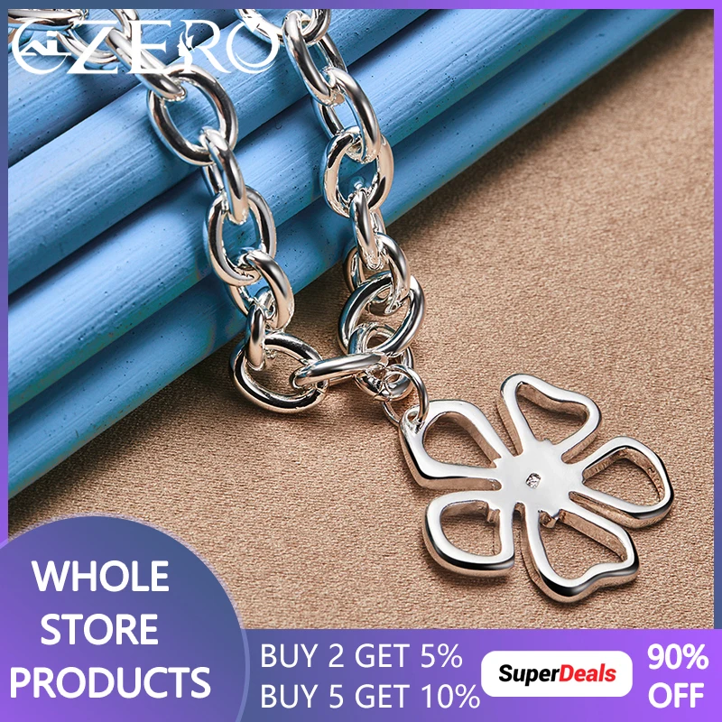 ALIZERO 925 Sterling Silver Flower Pendant Necklace For Women Fashion Wedding Party Jewelry Lady Charm Accessories Free Shipping
ALIZERO 925 Sterling Silver Flower Pendant Necklace For Women Fashion Wedding Party Jewelry Lady Charm Accessories Free Shipping