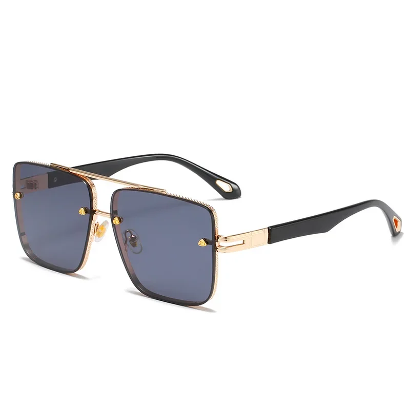 

Мужские и женские ретро-очки, металлические Квадратные солнцезащитные очки высокого качества, роскошные брендовые дизайнерские очки UV400, 2022
