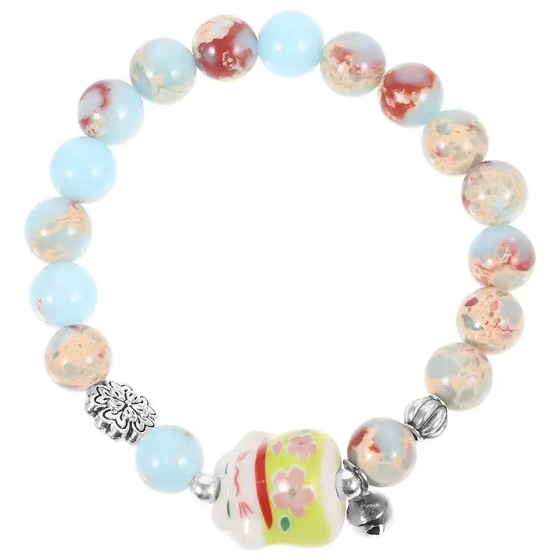 Beaded Bracelet Ceramic Cat Charm Bracelet Decorative Bracelet Fortune Cat Bracelet
Beaded Bracelet Ceramic Cat Charm Bracelet Decorative Bracelet Fortune Cat Bracelet