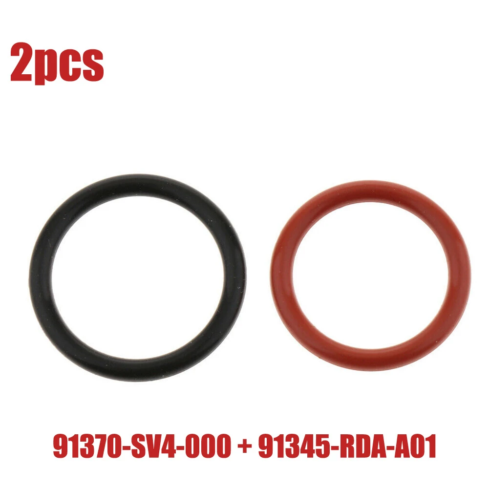 

2pcs O Shaped Ring 91345-RDA-A01+91370-SV4-000 Fit For Acura TL 98-08 Rubber Power Steering Pump O-Ring Inlet Nipple Pump Body