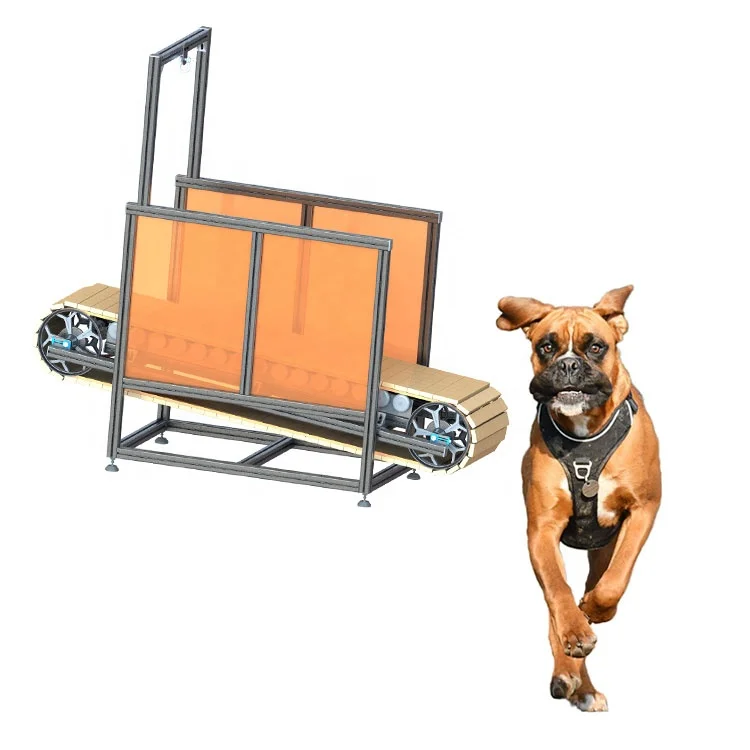 

Hot sale customized aluminum frame treadmill sports running machines for pets dogs slat mill dog