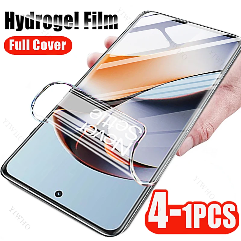 

4-1pcs for OnePlus 11 11R 10R 10T 10 9 9E 9R 9RT 8 8T+ 7 7T Pro 5G Screen Protector Hydrogel Film for Oneplus Ace Racing Pro 2 V