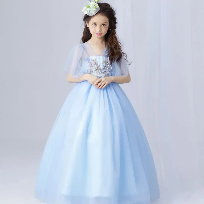 Light Blue Flower Girl Dresses Princess Tulle Lace Appliques Bead Ball Gown First Communion Prom Costumes Fashion 2023
Light Blue Flower Girl Dresses Princess Tulle Lace Appliques Bead Ball Gown First Communion Prom Costumes Fashion 2023