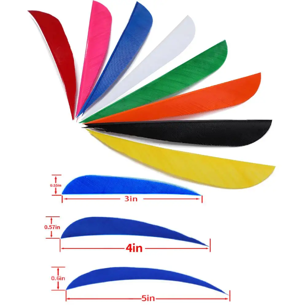 36pcs 3/4/5 Inch Arrow Feather Water drop Feathers Parabolic Plume Bows Arrows Archery Accessories Hunting Shooting
36pcs 3/4/5 Inch Arrow Feather Water drop Feathers Parabolic Plume Bows Arrows Archery Accessories Hunting Shooting