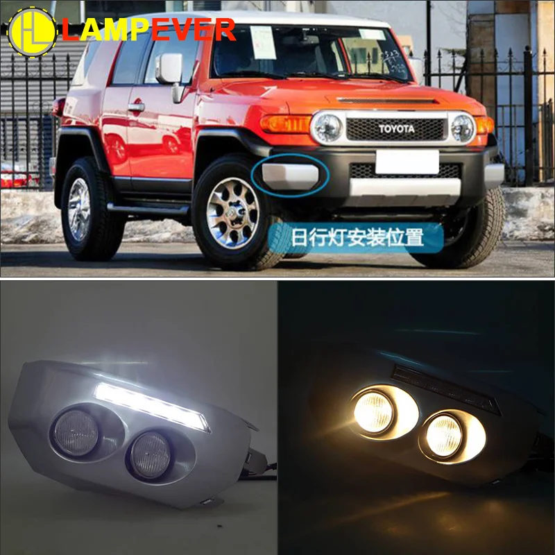 Дневные ходовые огсветильник со светодиодный Ной подсветкой, 2 шт., 12 В, 6000k, чехол для Toyota FJ cruiser 2009-2015, рама противотуманных фар, противотуманные фары, Стайлинг автомобиля
Дневные ходовые огсветильник со светодиодный Ной подсветкой, 2 шт., 12 В, 6000k, чехол для Toyota FJ cruiser 2009-2015, рама противотуманных фар, противотуманные фары, Стайлинг автомобиля
