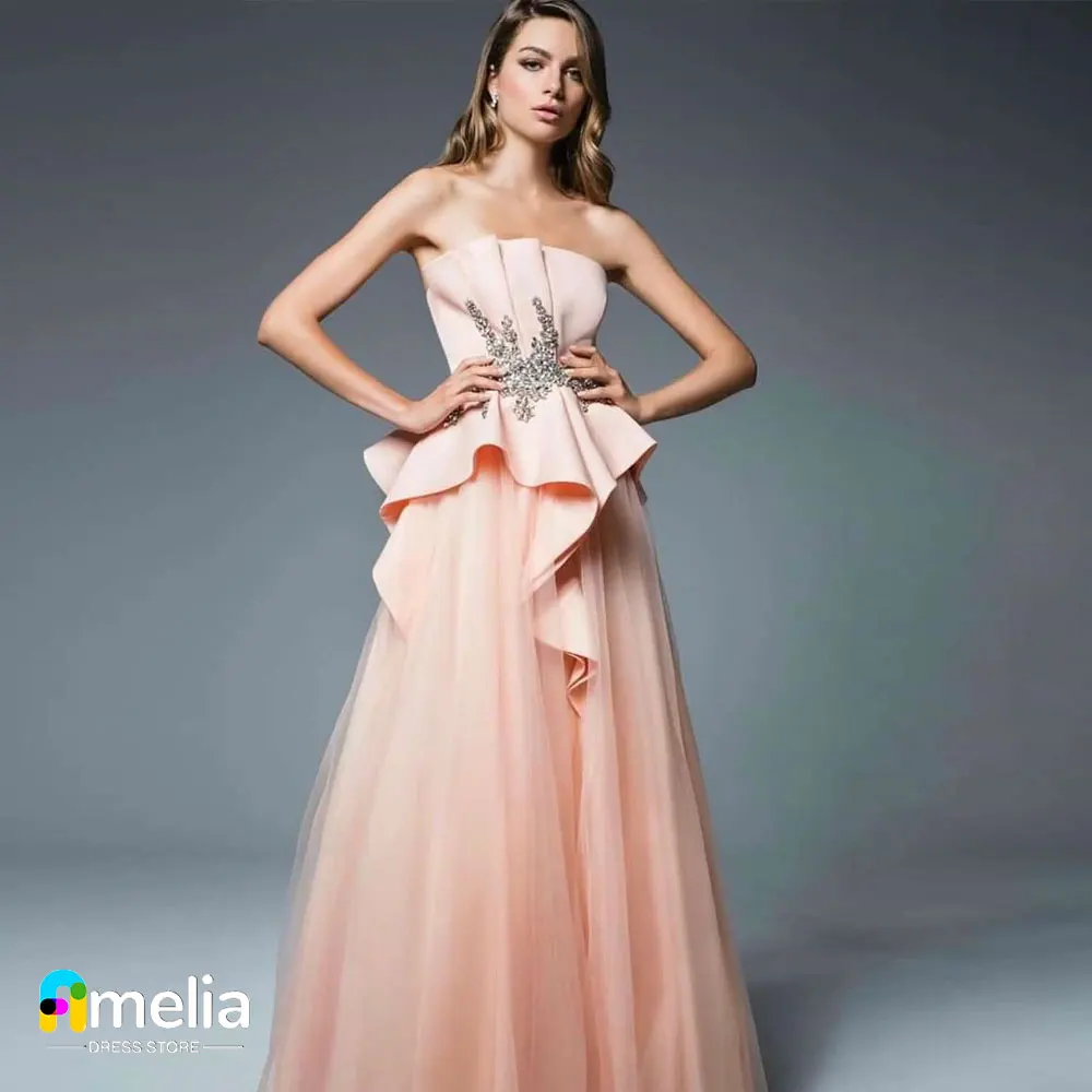 Amelia Strapless Dubai Prom Dress Sleeveless Evening Dress With Floor Length Summer Women Wedding Party Gowns 2023
Amelia Strapless Dubai Prom Dress Sleeveless Evening Dress With Floor Length Summer Women Wedding Party Gowns 2023