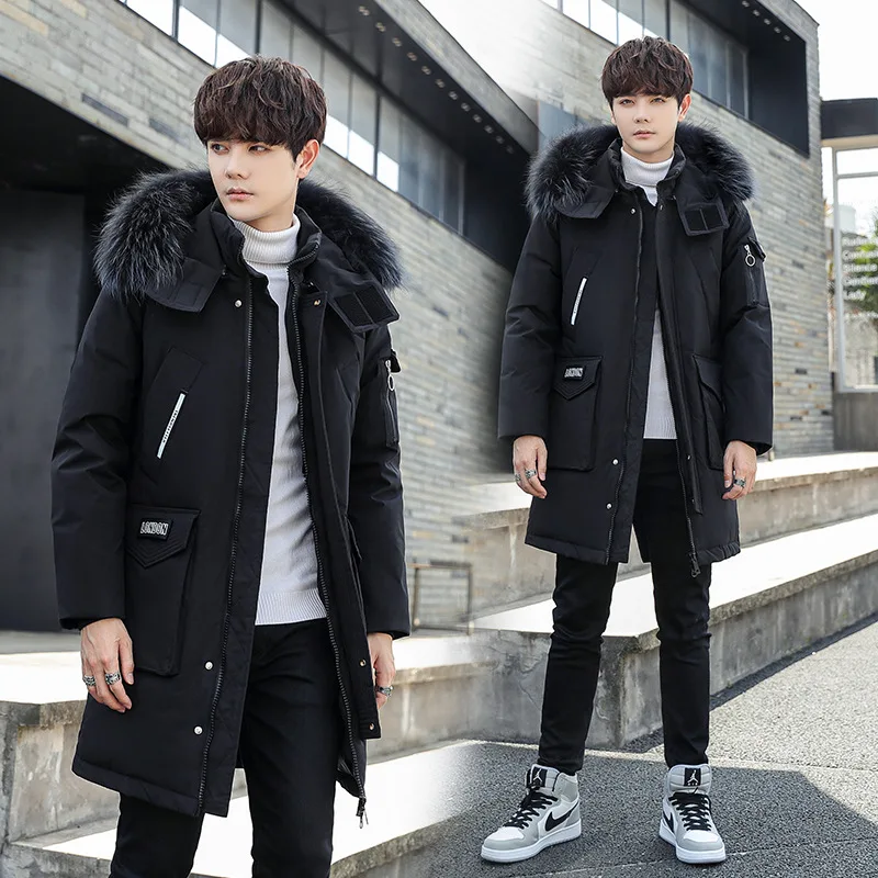 

Winter New Men's Down Jackets Trend Handsome Thickening Outdoor Warm Overalls Coat Puffer Jacket