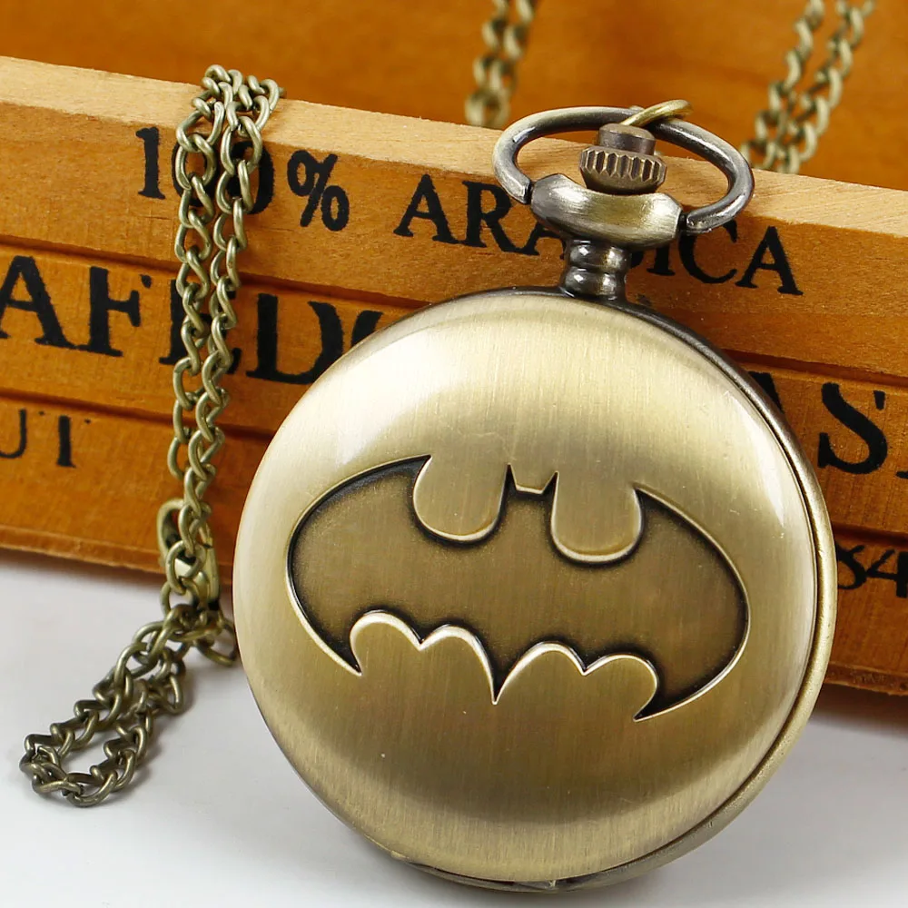 

Creativity Bat Quartz Pocket Watch Personalized Necklace Birthday Best Gifts For Children Fans Souvenir reloj de bolsillo