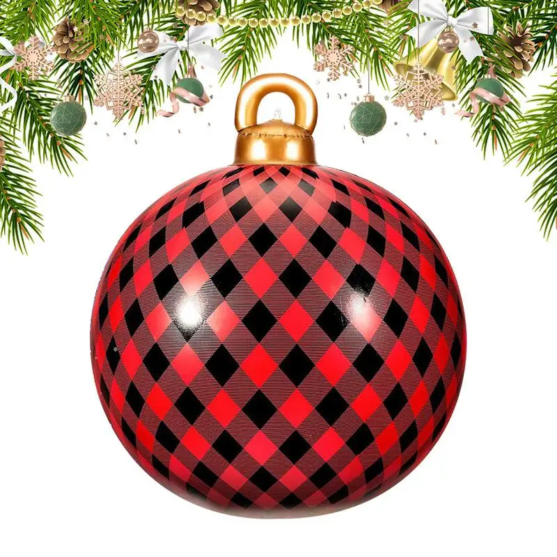 

Надувной Рождественский шар, праздничное Надувное украшение для двора, рождественские надувные украшения, рождественские шары 24 дюйма, товары для дома