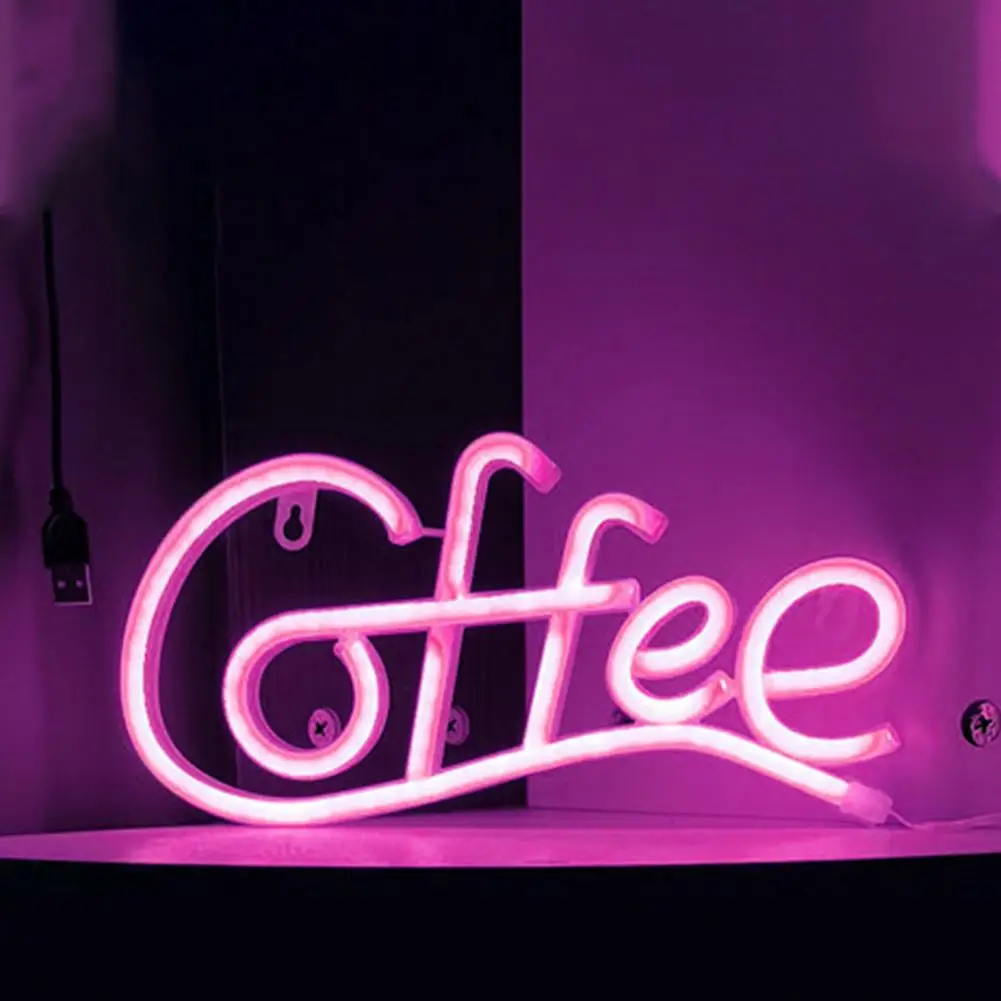 Party Supplies Coffee Letter Neon Sign Lamp with Low-power Consumption Led Light Battery-powered Flicker Free for Home
Party Supplies Coffee Letter Neon Sign Lamp with Low-power Consumption Led Light Battery-powered Flicker Free for Home