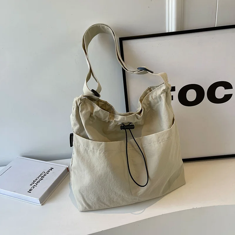 Women's Large Capacity Nylon Cloth Tote Bag Summer Versatile Crossbody & Shoulder Bag For School Class Daily Commute Women's Large Capacity Nylon Cloth Tote Bag Summer Versatile Crossbody & Shoulder Bag For School Class Daily Commute