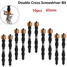 10PCS Screwdriver Bit Kit Magnetic S2 Steel Ring Double Head 65mm Hex Shank Electric Driver Bit Set For Electric Screwdrivers
10PCS Screwdriver Bit Kit Magnetic S2 Steel Ring Double Head 65mm Hex Shank Electric Driver Bit Set For Electric Screwdrivers