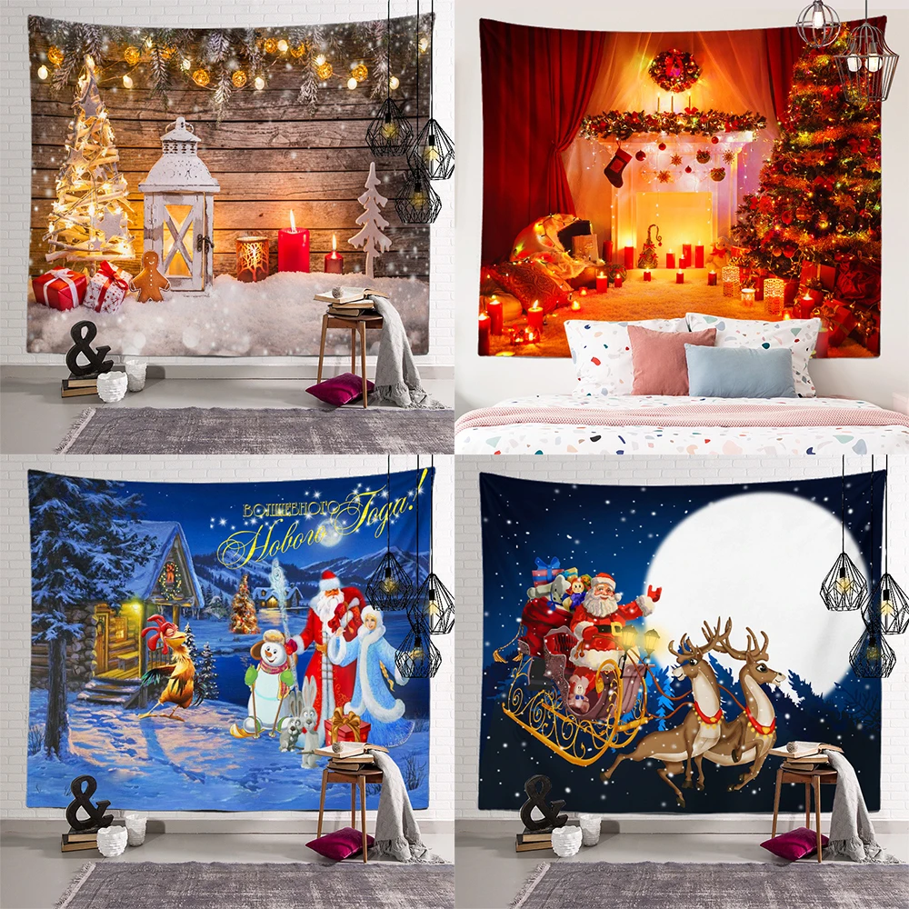 Home Decor Christmas Merry New Year Print Wall Hanging Bedroom Living Room Background Fabric tapiz navideño
Home Decor Christmas Merry New Year Print Wall Hanging Bedroom Living Room Background Fabric tapiz navideño