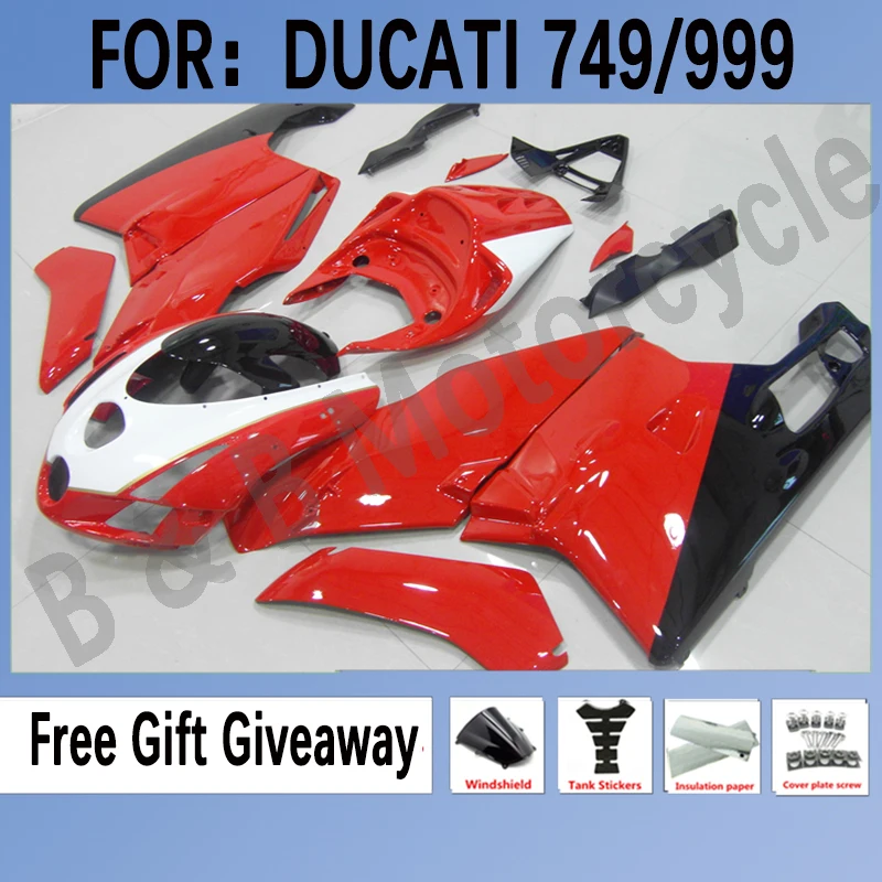 Motorcycle ABS Injection Fairing Kit for DUCATI 749 749R 999 2003-2004 fairings for 749 999 03 04 Bodywork set Red White
Motorcycle ABS Injection Fairing Kit for DUCATI 749 749R 999 2003-2004 fairings for 749 999 03 04 Bodywork set Red White