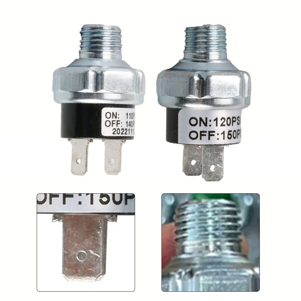1/4-18 NPT Air Pressure Control Switchs 110-140PSI Air Compressor Valve Switchs Pressure Controller For Waters Pumps Tool Parts
1/4-18 NPT Air Pressure Control Switchs 110-140PSI Air Compressor Valve Switchs Pressure Controller For Waters Pumps Tool Parts