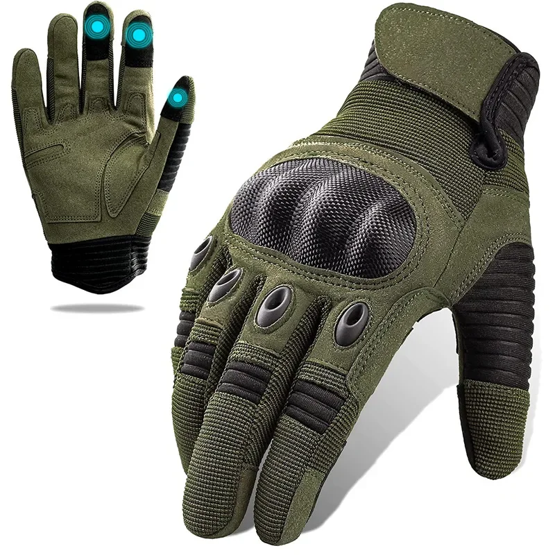 

Motorcycle Gloves Men Summer Hard Knuckles Touch Screen Full Finger Glove Tactical Military Dirt Bike Cycling Protective Gloves