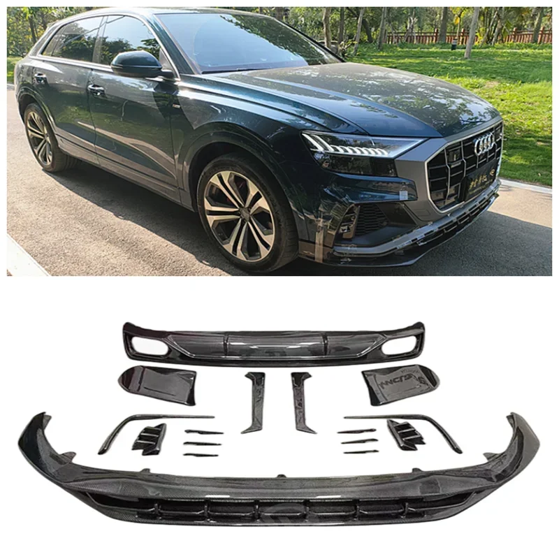 Комплект кузова для Audi Q8 SQ8 2019-2023(ABT Style), Бампер Из Натурального углеродного волокна, передняя губа, задний диффузор, боковая юбка, спойлер, выхлопная Обложка
Комплект кузова для Audi Q8 SQ8 2019-2023(ABT Style), Бампер Из Натурального углеродного волокна, передняя губа, задний диффузор, боковая юбка, спойлер, выхлопная Обложка