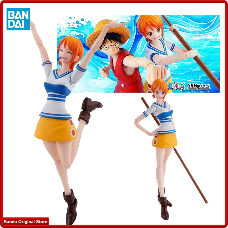 

100% In Stock Original Bandai S.H.Figuarts SHF One Piece Nami Romance Dawn Anime Action Collection Figures Model Toys