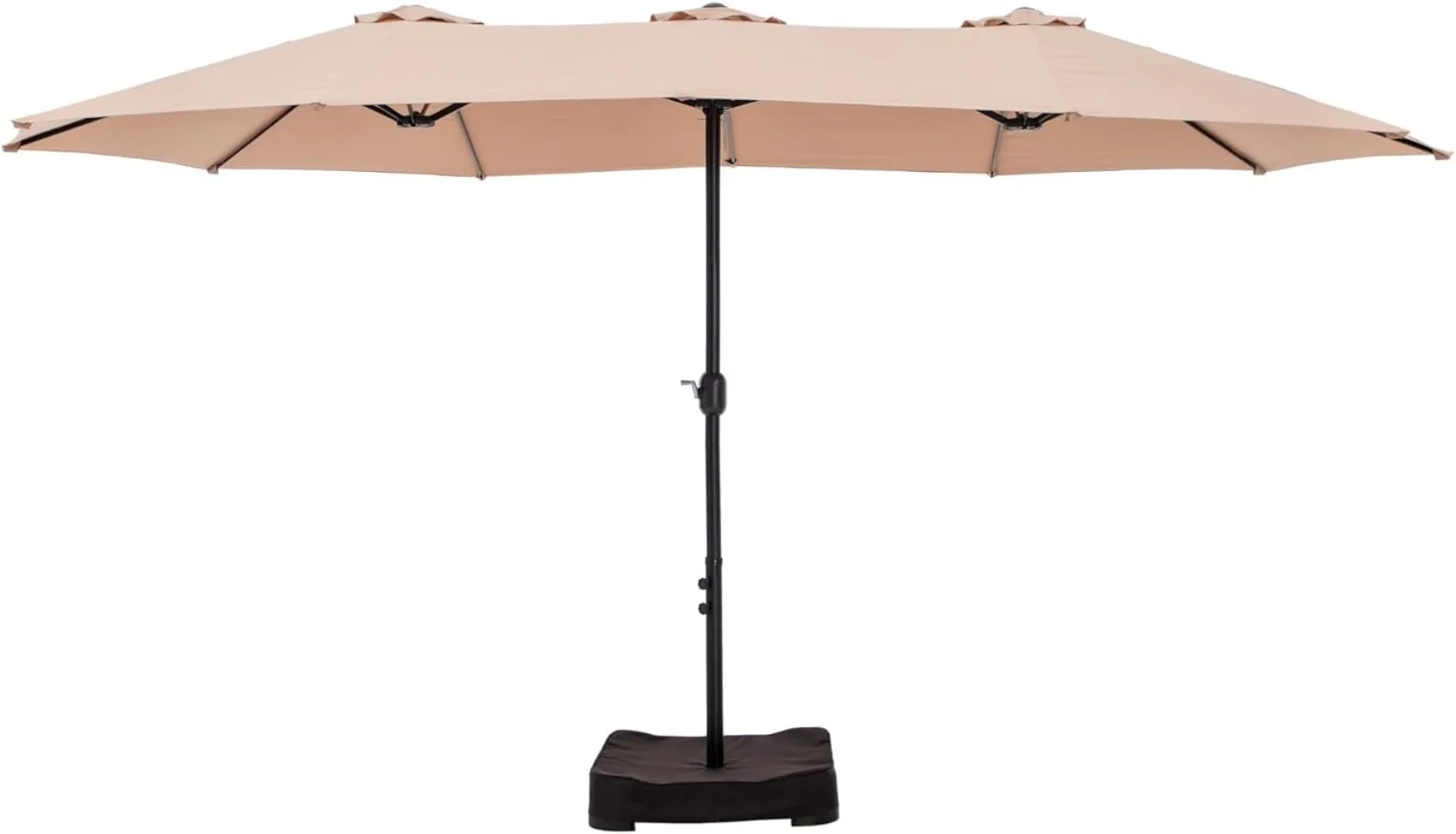

Двухсторонний Зонт MFSTUDIO 15 футов для внутреннего дворика с основанием, уличные большие прямоугольные зонты для рынка с рукояткой