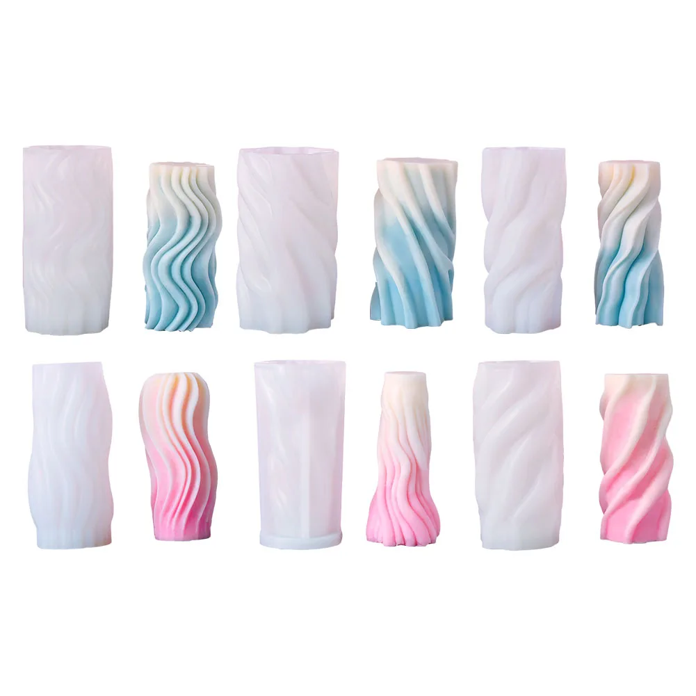 Striped Spiral Cylindrical Candle Silicone Mould Wave Column Mould Production DIY Wave Column Plaster Soap Making Tool
Striped Spiral Cylindrical Candle Silicone Mould Wave Column Mould Production DIY Wave Column Plaster Soap Making Tool