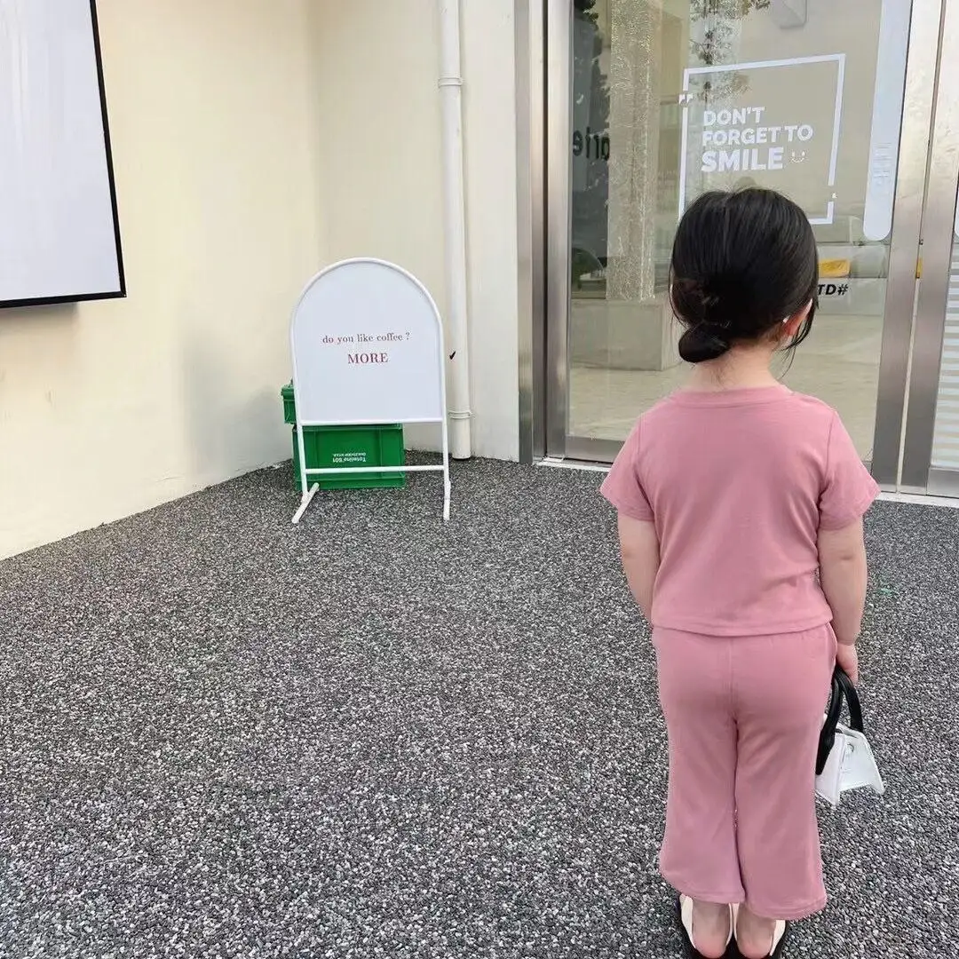 2023 Summer Girls Sets Tops T-shirts Short Sleeve Pullover Flare Pants Elastic Waist Designable Fashionable Sweet Children
2023 Summer Girls Sets Tops T-shirts Short Sleeve Pullover Flare Pants Elastic Waist Designable Fashionable Sweet Children