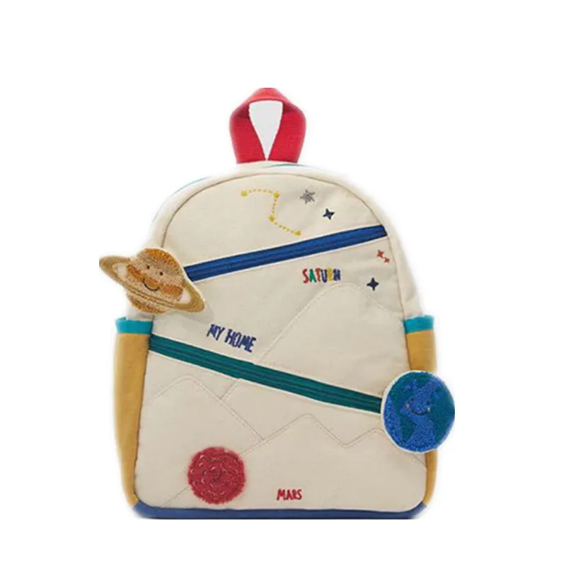 Новинка 2022, детский хлопчатобумажный холщовый рюкзак с вышивкой в виде земляных звезд и шаров, милая Повседневная маленькая школьная сумка для девочек с подбором цветов 
Новинка 2022, детский хлопчатобумажный холщовый рюкзак с вышивкой в виде земляных звезд и шаров, милая Повседневная маленькая школьная сумка для девочек с подбором цветов